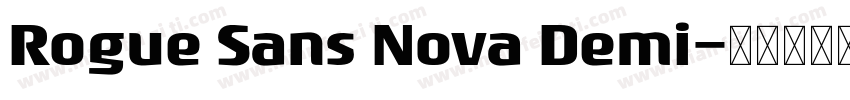 Rogue Sans Nova Demi字体转换